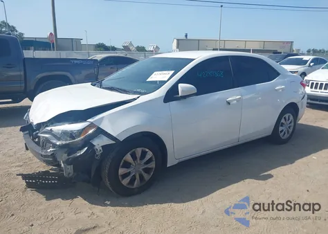 2016 Toyota Corolla L z USA, uszkodzony, nr VIN 2T1BURHE4GC638320